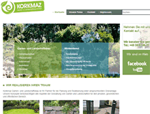 Tablet Screenshot of korkmaz-gartenbau.com